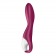 Малиновый вибромассажер для стимуляции G-точки Heated Thrill - 20,6 см. - Satisfyer купить в Жуковском с доставкой в Orgasmix.ru Малиновый вибромассажер для стимуляции G-точки Heated Thrill - 20,6 см. - Satisfyer
