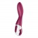 Малиновый вибромассажер для стимуляции G-точки Heated Thrill - 20,6 см. - Satisfyer купить в Жуковском с доставкой в Orgasmix.ru Малиновый вибромассажер для стимуляции G-точки Heated Thrill - 20,6 см. - Satisfyer