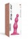 Розовая насадка Strap-On-Me Dildo Plug Beads size S - Strap-on-me - купить с доставкой в Жуковском