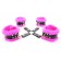 Набор фиксаторов краб с розовым мехом BDSM Light - БДСМ Арсенал - купить с доставкой в Жуковском