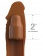 Коричневая насадка на член 2  Silicone X-tension - 20,3 см. - Pipedream - в Жуковском купить с доставкой