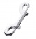 Серебристый двухсторонний карабин TOYFA Metal - ToyFa - купить с доставкой в Жуковском
